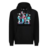 Black d h dental hygienist Premium Hoodie - AdoDesignShop