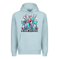 Blue Mist d h dental hygienist Premium Hoodie - AdoDesignShop