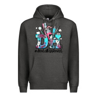 Charcoal Heather d h dental hygienist Premium Hoodie - AdoDesignShop
