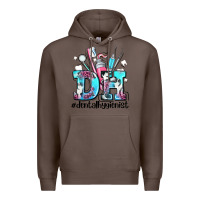 Coffee d h dental hygienist Premium Hoodie - AdoDesignShop