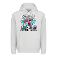 Dove Grey d h dental hygienist Premium Hoodie - AdoDesignShop