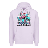 Lilac d h dental hygienist Premium Hoodie - AdoDesignShop
