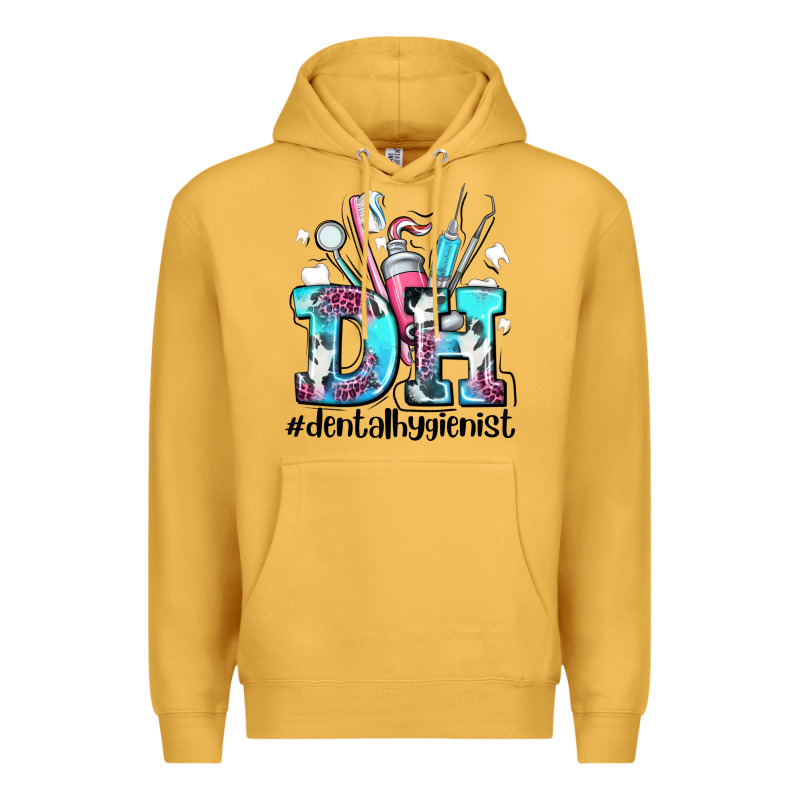 D H Dental Hygienist Premium Hoodie by AdoDesignShop | Teevron