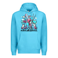 Ocean Blue d h dental hygienist Premium Hoodie - AdoDesignShop