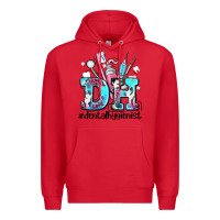 Red d h dental hygienist Premium Hoodie - AdoDesignShop