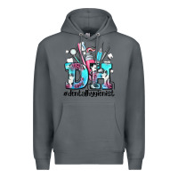 Rock d h dental hygienist Premium Hoodie - AdoDesignShop