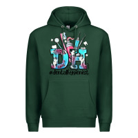 Sports Green d h dental hygienist Premium Hoodie - AdoDesignShop
