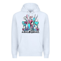 White d h dental hygienist Premium Hoodie - AdoDesignShop