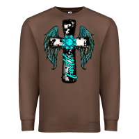 Chestnut cross faith gemstone wings Premium Sweatshirt - RanaPortraitStore