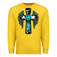 Lemon cross faith gemstone wings Premium Sweatshirt - RanaPortraitStore