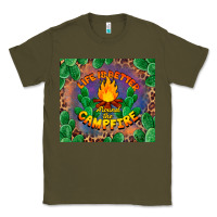 Army Green life is better around the campfire Classic Tee - BarkalooDesign