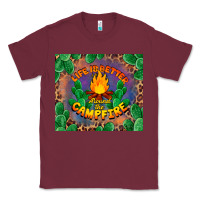 Burgundy life is better around the campfire Classic Tee - BarkalooDesign