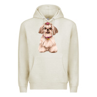 Oatmeal Heather shih tzu Premium Hoodie - Artiststas