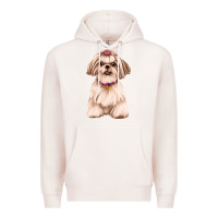 Pale Pink shih tzu Premium Hoodie - Artiststas