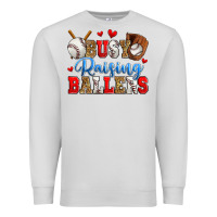 Dove Grey busy raising ballers baseball Premium Sweatshirt - Zillion Design Studio