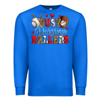 True Royal busy raising ballers baseball Premium Sweatshirt - Zillion Design Studio