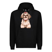 Black shih tzu Premium Hoodie - Artiststas