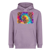 Lavender leopard tie dye background Heavyweight Hoodie - Zillion Design Studio