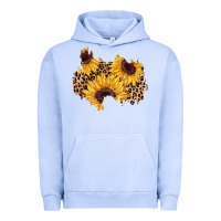 Pigment Grape Ice sunflower leopard patch Urban Hoodie - AdoDesignShop