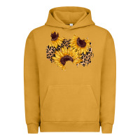 Pigment Peanut Butter sunflower leopard patch Urban Hoodie - AdoDesignShop
