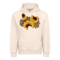 Sandshell sunflower leopard patch Urban Hoodie - AdoDesignShop