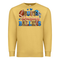 Antique Gold busy raising ballers american football Premium Sweatshirt - Zillion Design Studio