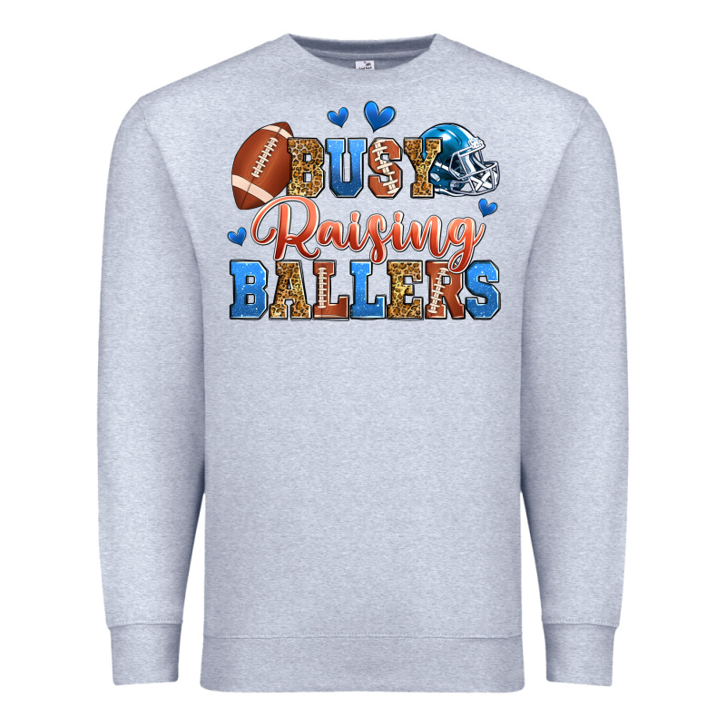 Busy Raising Ballers American Football Premium Sweatshirt by Zillion Design Studio | Teevron
