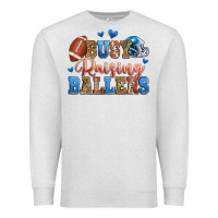 Oatmeal Heather busy raising ballers american football Premium Sweatshirt - Zillion Design Studio