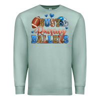 Seafoam busy raising ballers american football Premium Sweatshirt - Zillion Design Studio