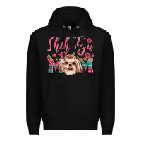 Black shih tzu mom Premium Hoodie - Artiststas