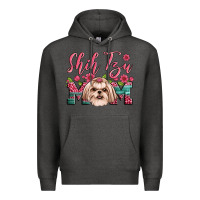 Charcoal Heather shih tzu mom Premium Hoodie - Artiststas