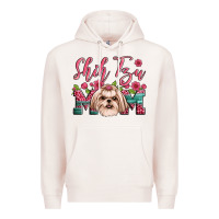 Pale Pink shih tzu mom Premium Hoodie - Artiststas