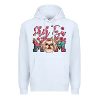 White shih tzu mom Premium Hoodie - Artiststas