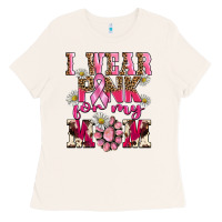 Bone i wear pink for my mom Ladies Tee - BarkalooDesign