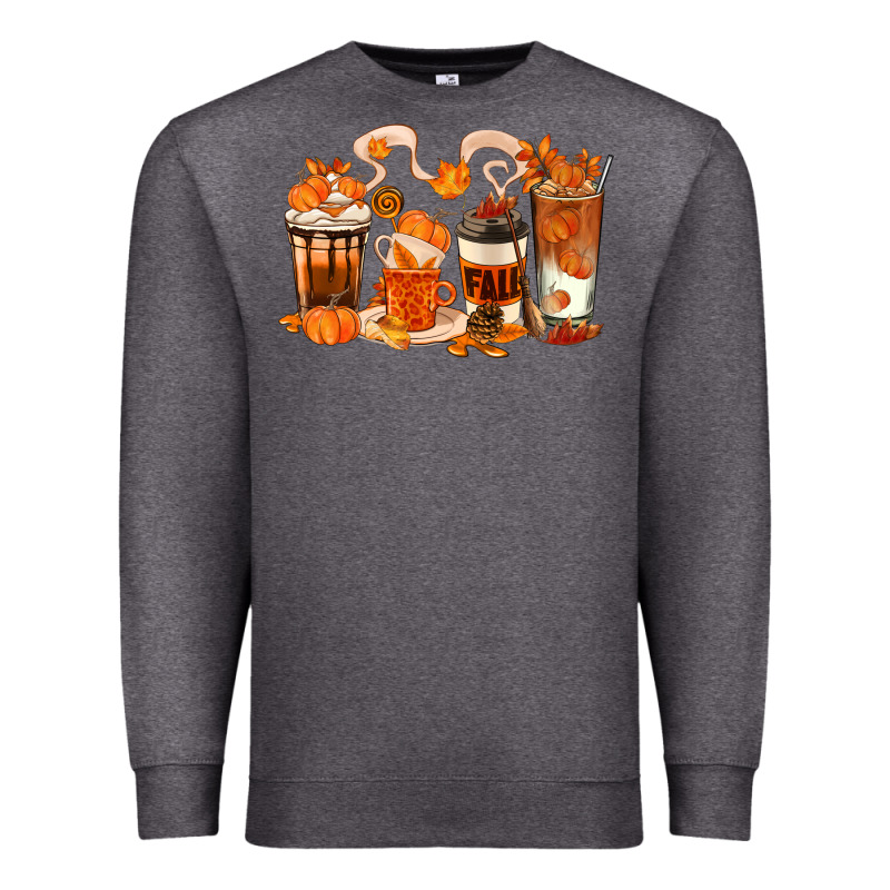 Fall Coffee Cups Premium Sweatshirt by texasbilliewilder | Teevron