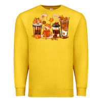 Lemon Fall Coffee Cups Premium Sweatshirt - texasbilliewilder