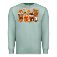 Seafoam Fall Coffee Cups Premium Sweatshirt - texasbilliewilder
