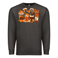 Smoke Fall Coffee Cups Premium Sweatshirt - texasbilliewilder