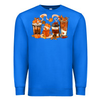 True Royal Fall Coffee Cups Premium Sweatshirt - texasbilliewilder
