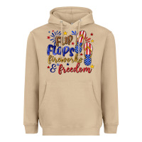 Mushroom flip flops fireworks and freedom Heavyweight Hoodie - texasbilliewilder