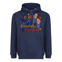 Navy flip flops fireworks and freedom Heavyweight Hoodie - texasbilliewilder