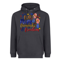 Smoke flip flops fireworks and freedom Heavyweight Hoodie - texasbilliewilder