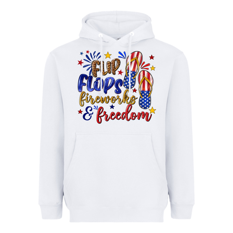 Flip Flops Fireworks And Freedom Heavyweight Hoodie by texasbilliewilder | Teevron