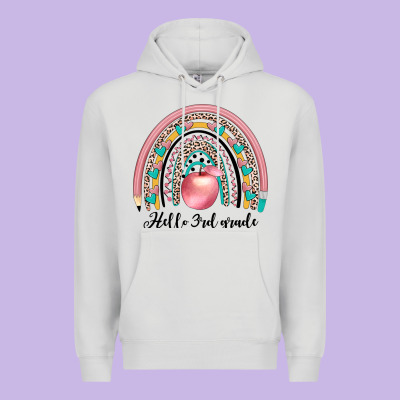Hello 3rd Grade Premium Hoodie Designed By Jahusdesignshop
