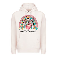 Pale Pink hello 3rd grade Premium Hoodie - JahusDesignShop