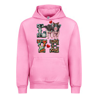 Fuchsia Pink love baby pigs Urban Hoodie - Artiststas