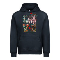Navy love baby pigs Urban Hoodie - Artiststas
