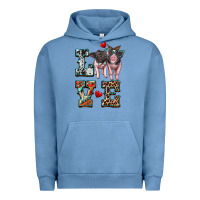 Pigment Pebble Blue love baby pigs Urban Hoodie - Artiststas