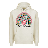 Oatmeal Heather hello 3rd grade Premium Hoodie - JahusDesignShop