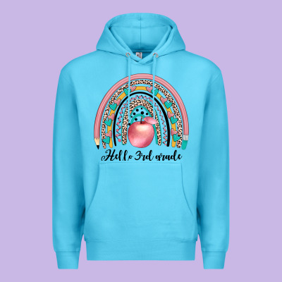 Hello 3rd Grade Premium Hoodie Designed By Jahusdesignshop